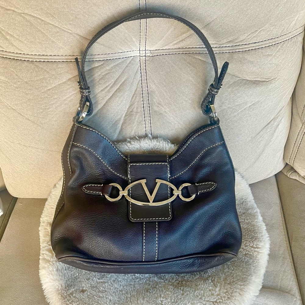 Valentino Garavani Brown Hobo Bag with Signature Style